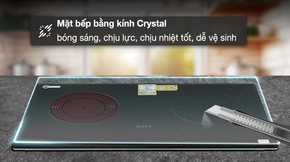 Bếp từ hồng ngoại lắp &acirc;m KAFF KF-073IC - Chất liệu mặt bếp
