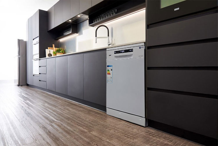 M&aacute;y Rửa Ch&eacute;n Kaff KF-SBL775W New Plus lắp đặt &acirc;m tủ