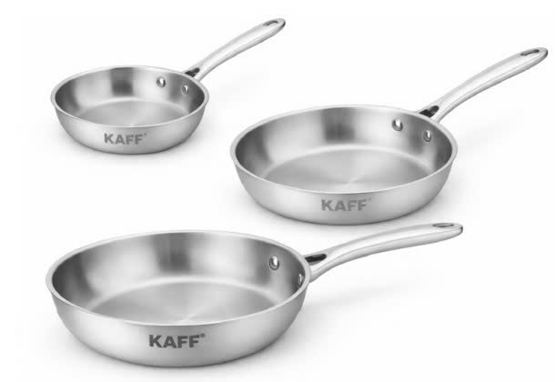 BỘ 3 Chảo Inox 304 KAFF Cao Cấp KF-FR202426304