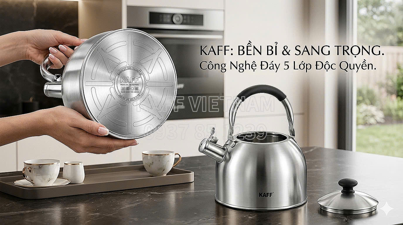 Ấm Đun Từ Inox KAFF Cao Cấp