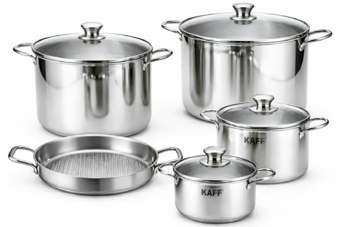 Bộ Nồi KAFF Inox 5 Món Cao Cấp KF-STL005304Q